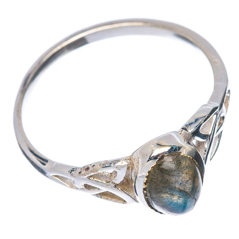 Labradorite Dainty Ring Size 7 (925 Sterling Silver) R145868
