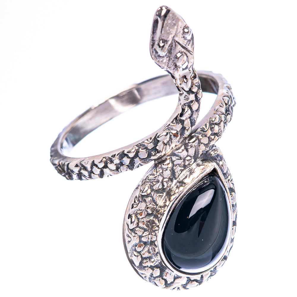 Value Black Onyx Ring Size 5.75 (925 Sterling Silver) R3238