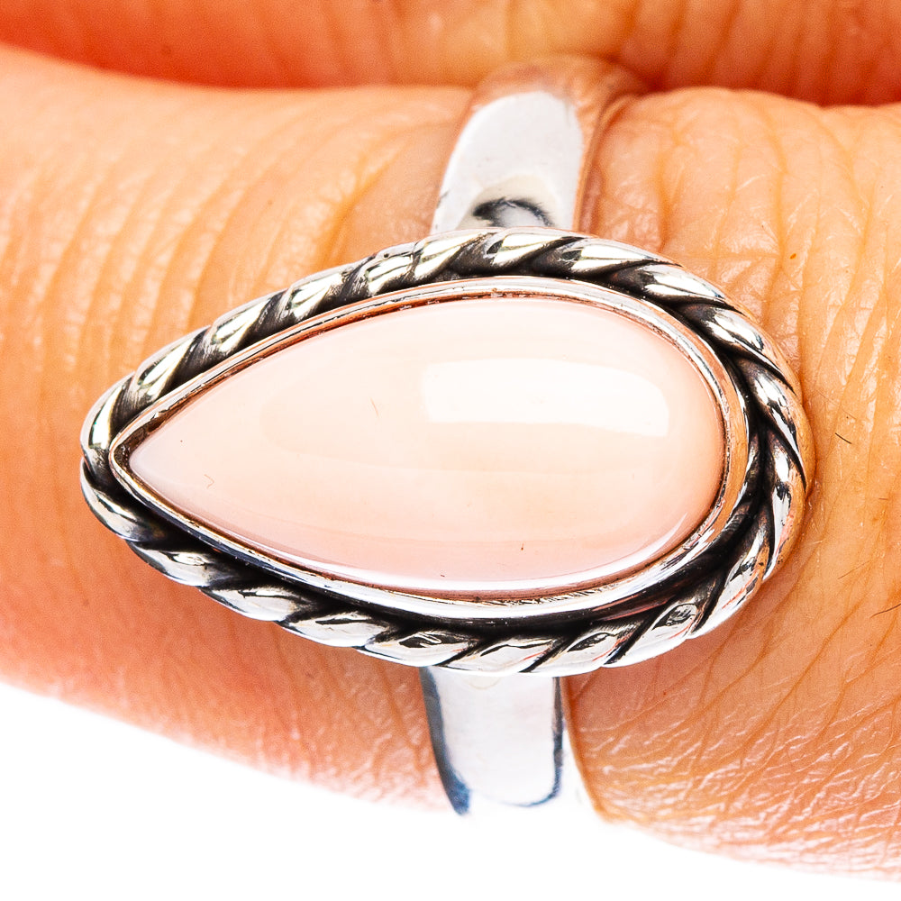 Pink Opal Ring Size 7 (925 Sterling Silver) R5035