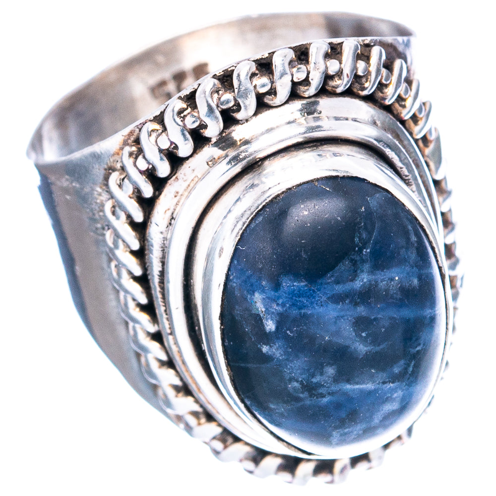 (Classic Series) Sodalite Ring Size 6.5 (.925 Sterling Silver)