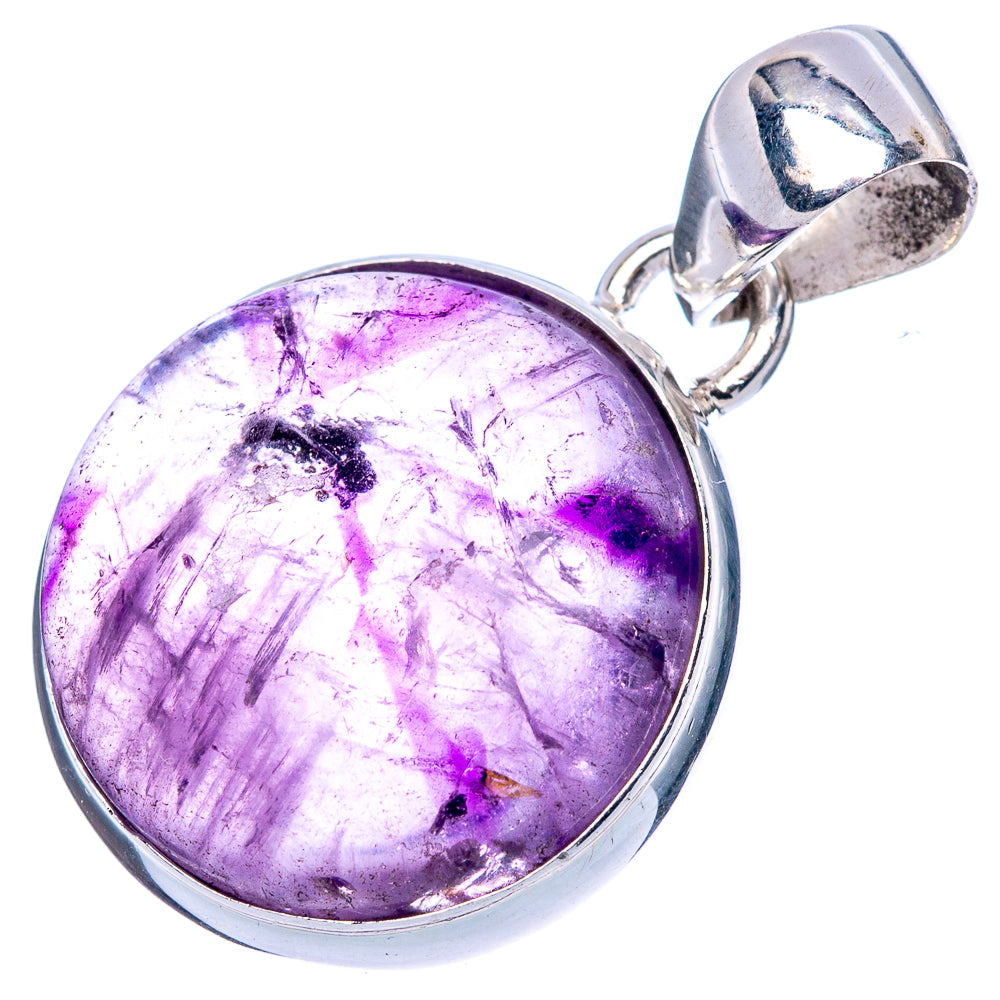Amethyst Pendant 1 1/8" (925 Sterling Silver) P42509