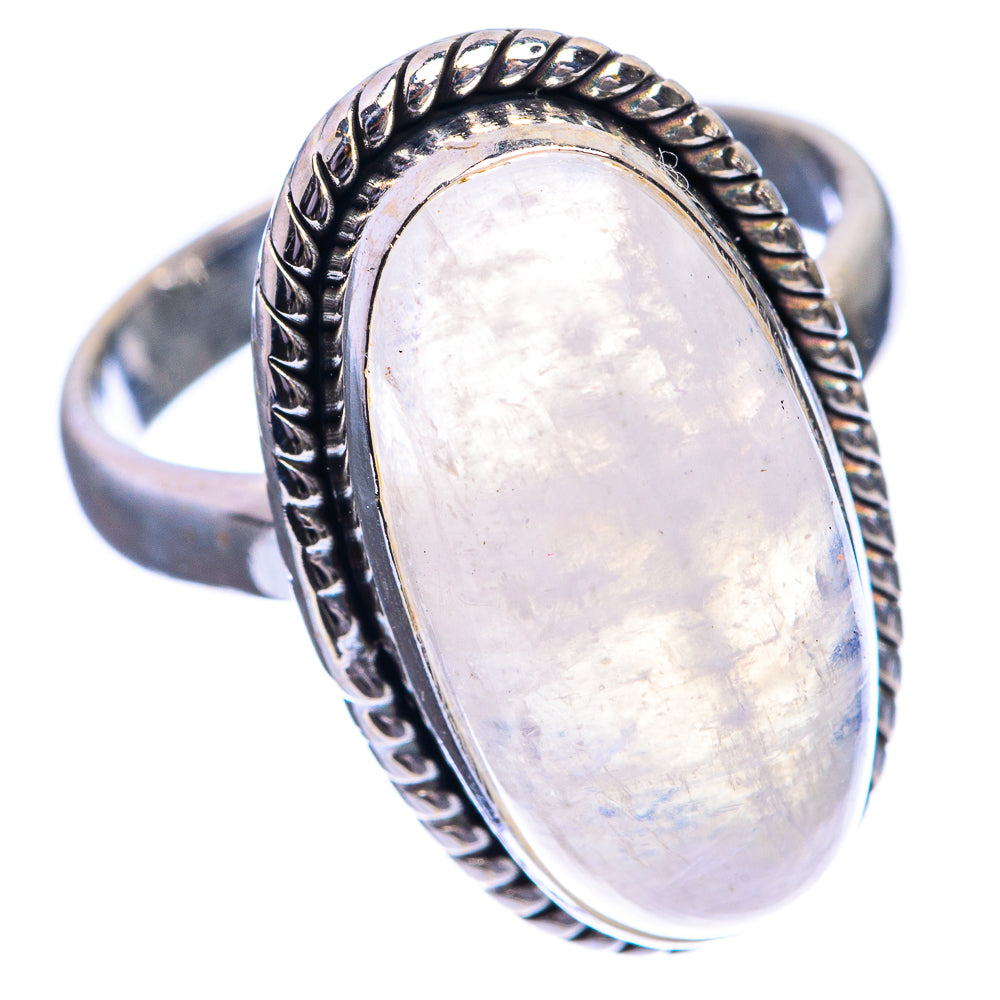 Rainbow Moonstone Ring Size 8 (925 Sterling Silver) R143127