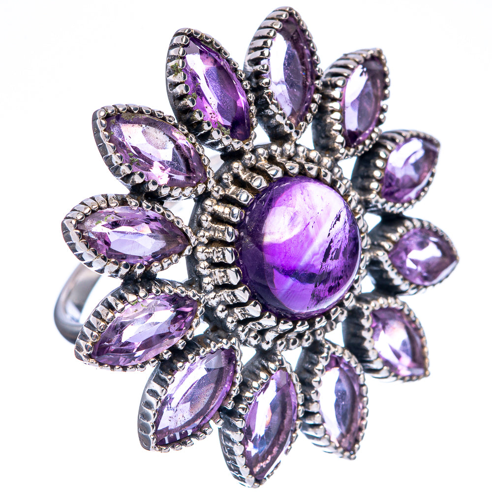 Large Amethyst Ring Size 8 (925 Sterling Silver) R146243