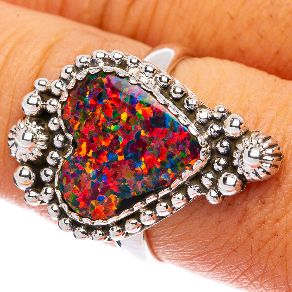 Synthetic Opal Ring Size 8 (925 Sterling Silver) R146079