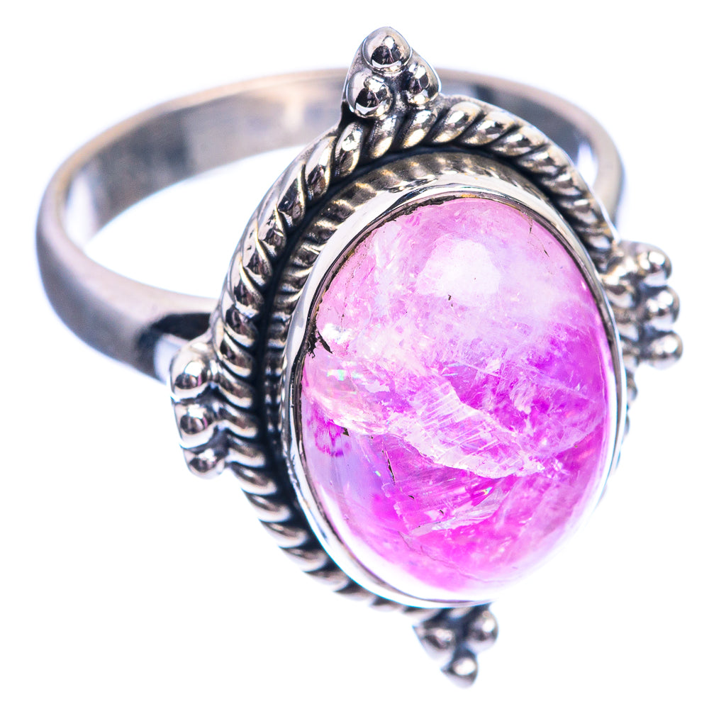 Pink Moonstone Ring Size 6.75 (925 Sterling Silver) R142288