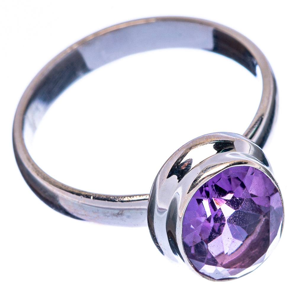 Faceted Amethyst Ring Size 7 (925 Sterling Silver) R146388