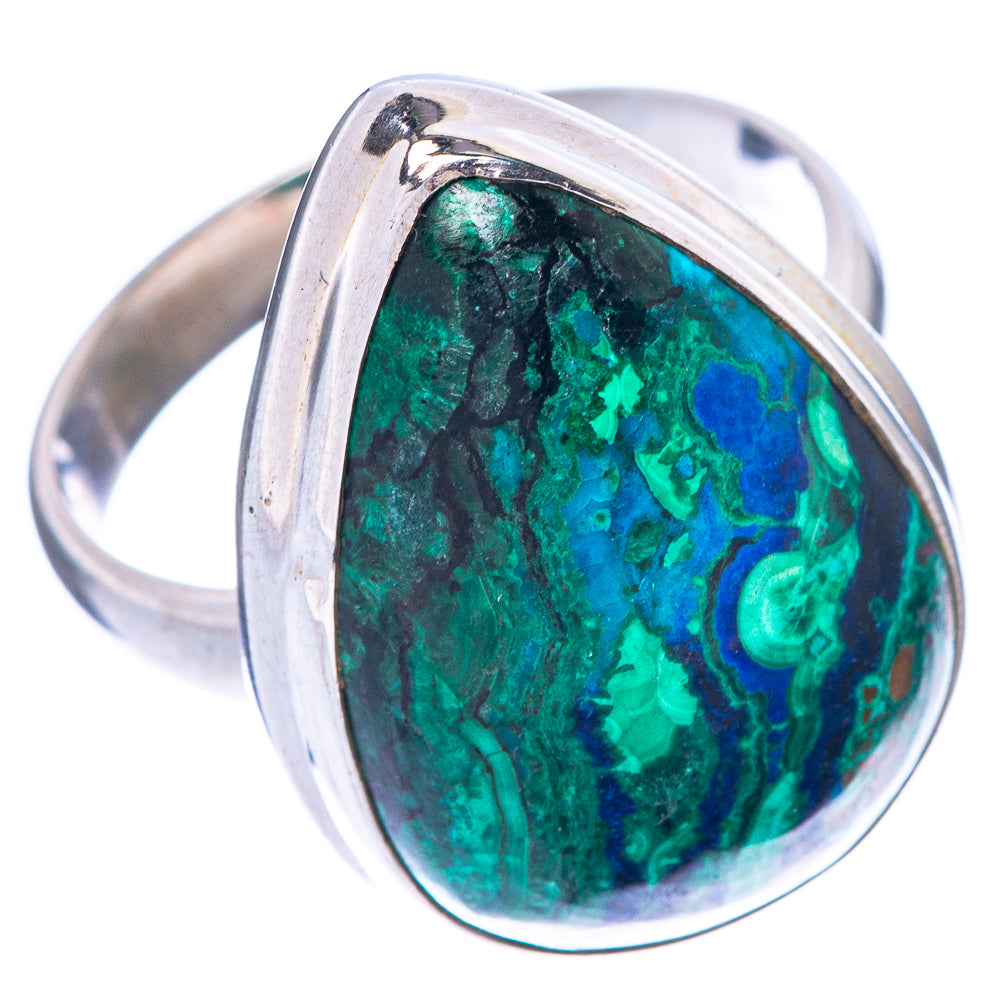 Chrysocolla Ring Size 8 (925 Sterling Silver) R1567