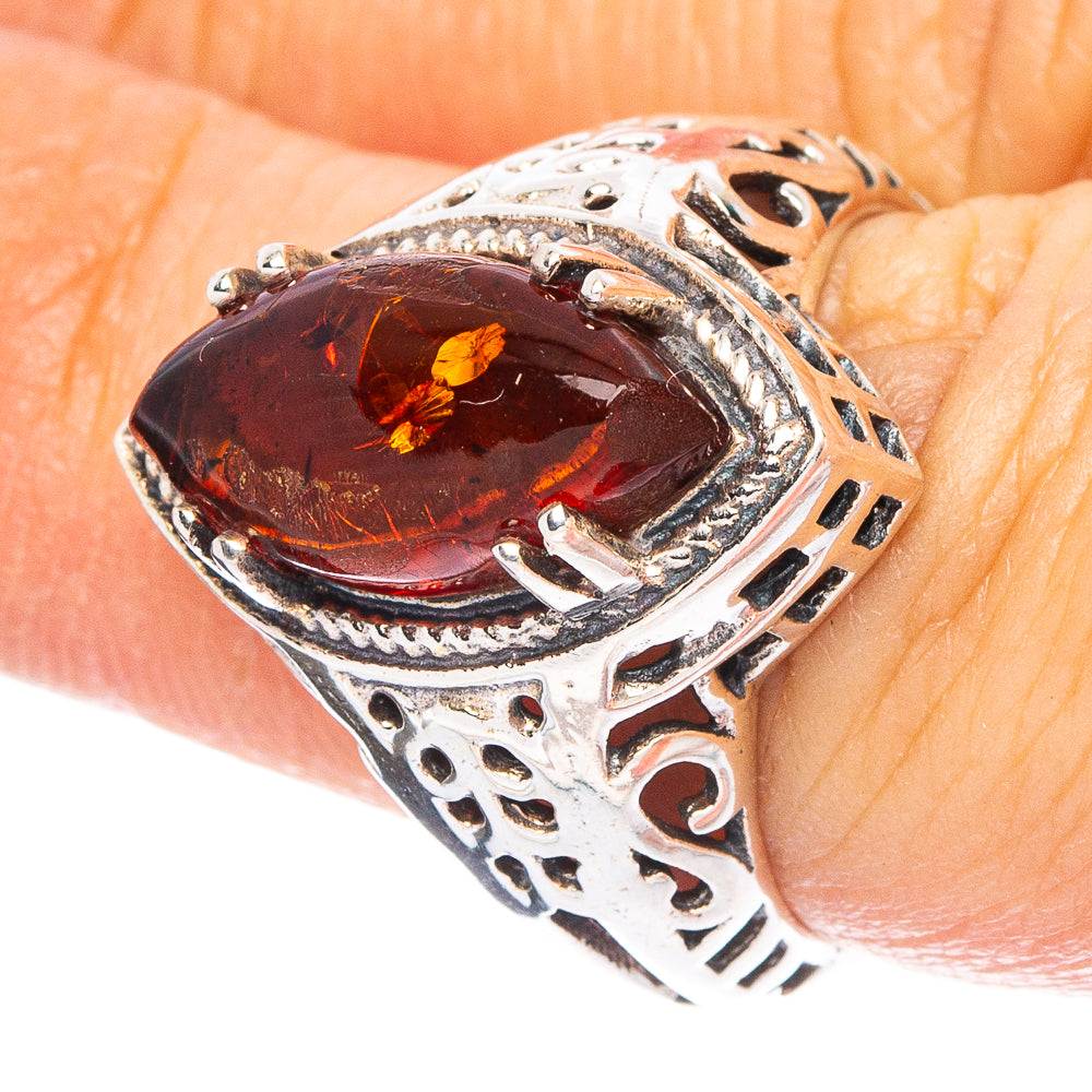 Baltic Amber 925 Sterling Silver Ring Size 6.75 (925 Sterling Silver) R6448
