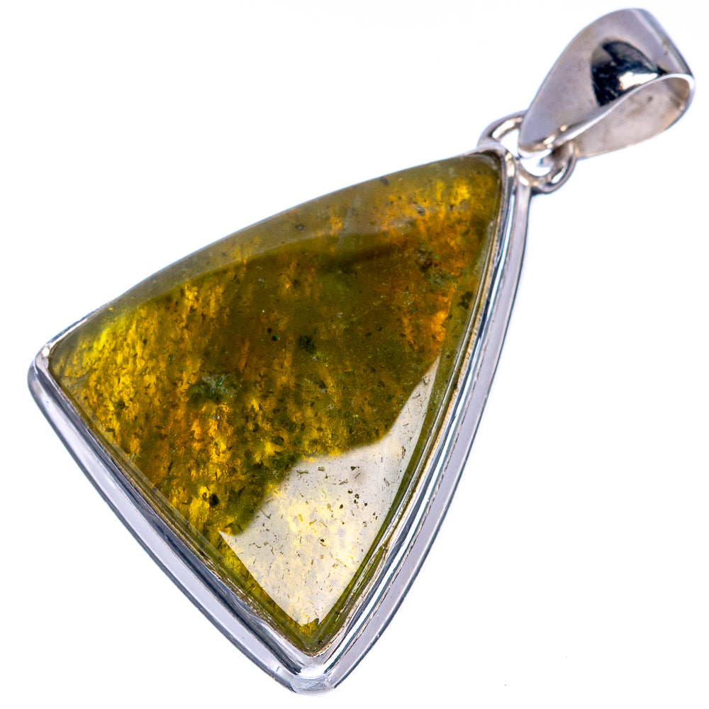 Vessonite Pendant 1 1/2" (925 Sterling Silver) P40738