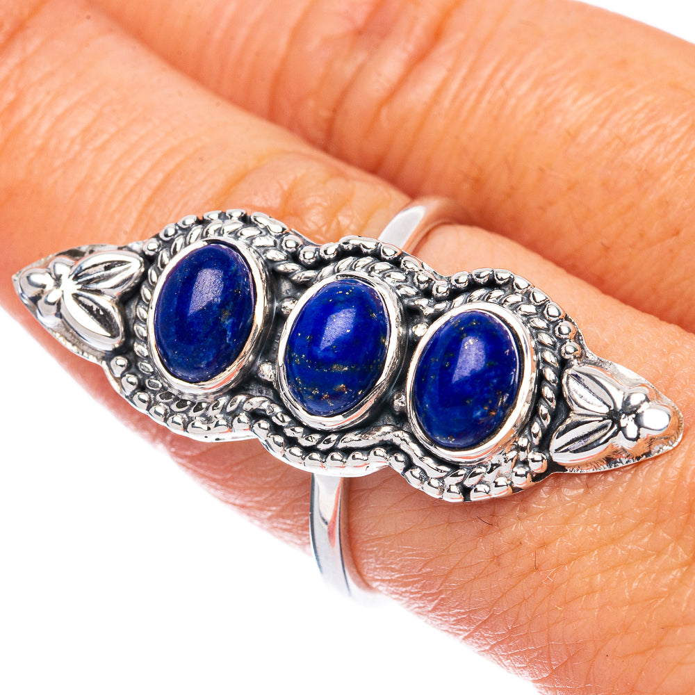 Premium Lapis Lazuli Ring Size 9 (925 Sterling Silver) R2603