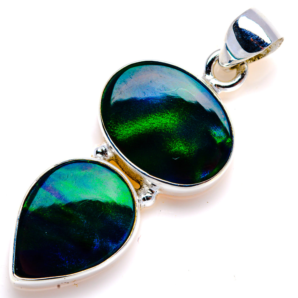 Aura Opal Pendant 1 3/4" (925 Sterling Silver) PD38100