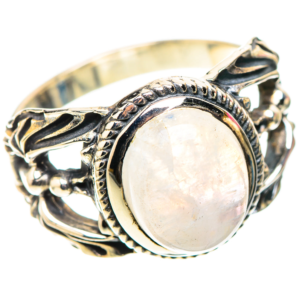 Rainbow Moonstone Ring Size 8.25 (925 Sterling Silver) RING138442