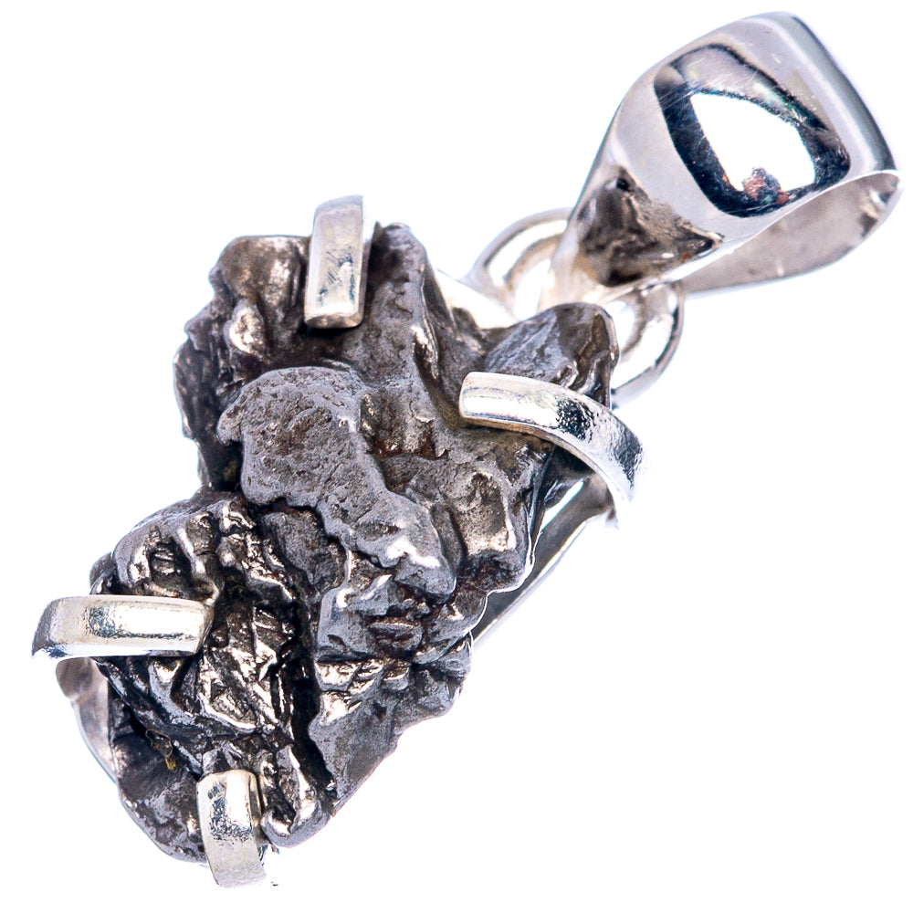 Rare Campo Del Cielo Meteorites  Pendant 1 1/8" (925 Sterling Silver) P41647