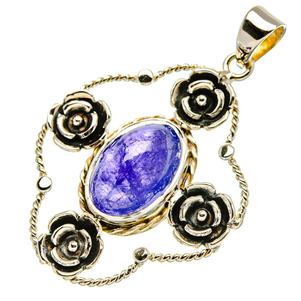 Signature Sapphire Pendant 1 3/4" (925 Sterling Silver) PD37854