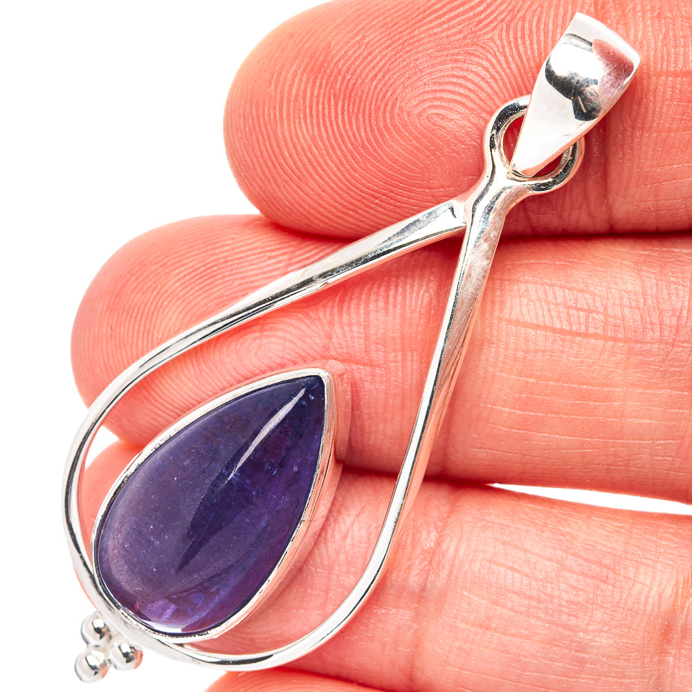 Rare Premium Tanzanite Pendant 2 1/8" (.925 Sterling Silver)