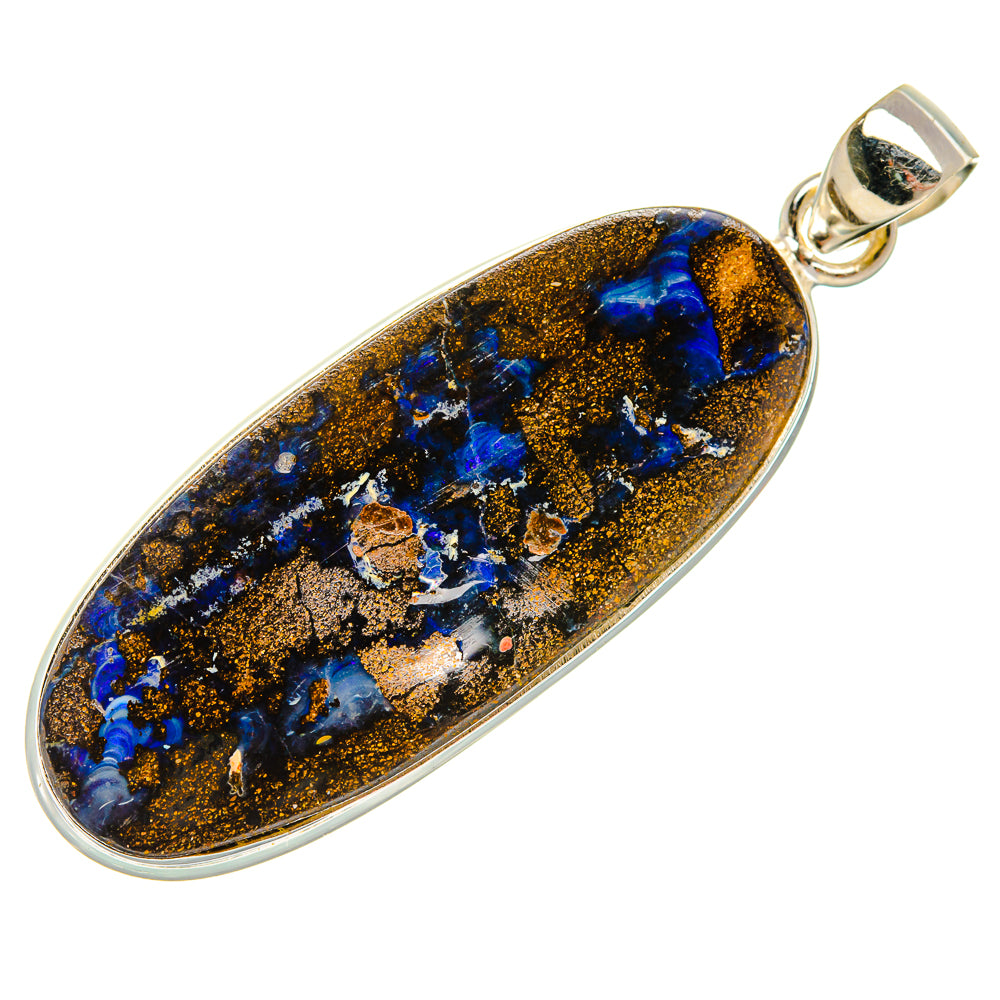 Boulder Opal Pendant 2" (925 Sterling Silver) PD38030