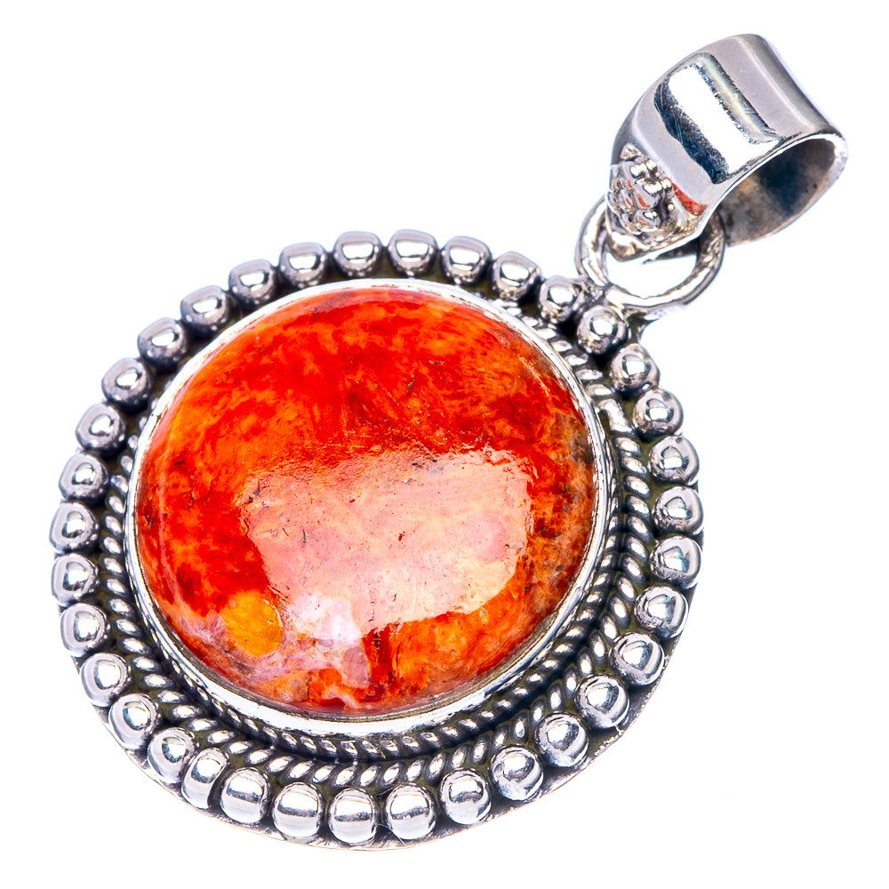 Sponge Coral Pendant 1 1/8" (925 Sterling Silver) P41136