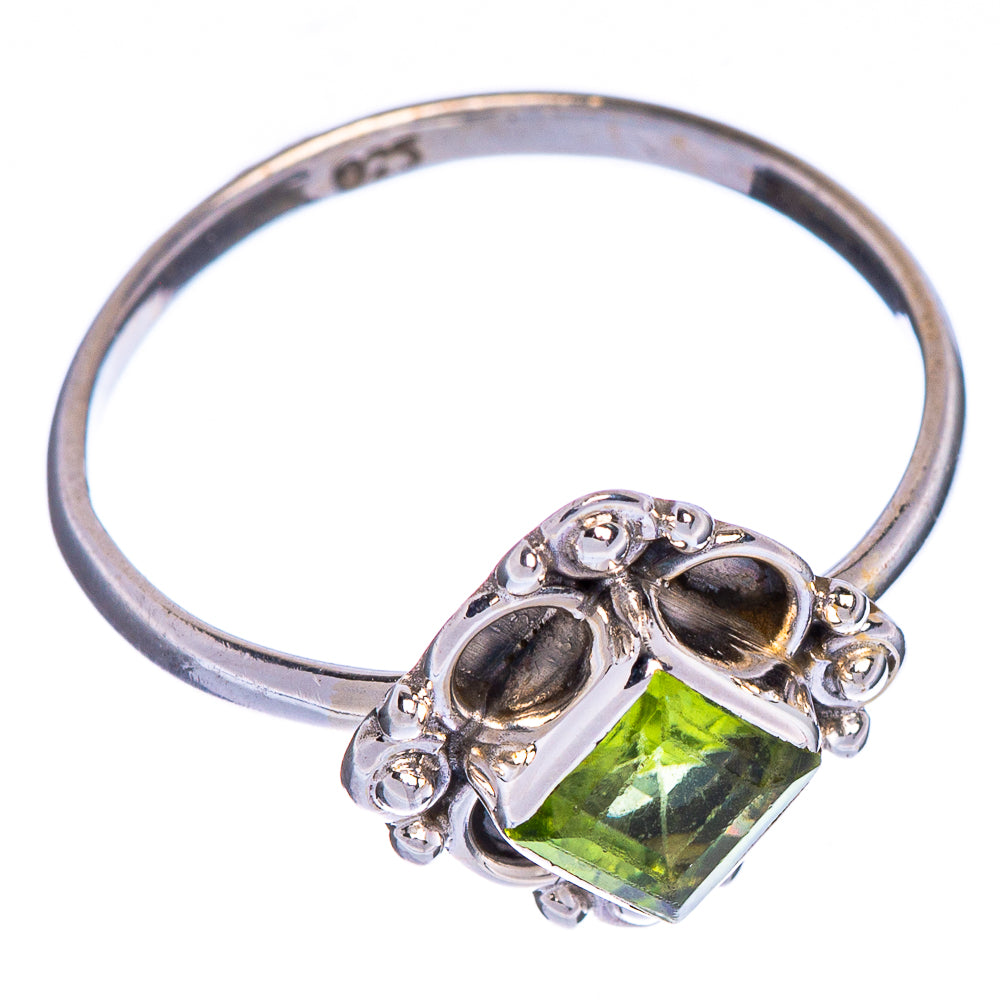 Peridot Dainty Ring Size 7.75 (925 Sterling Silver) R147267