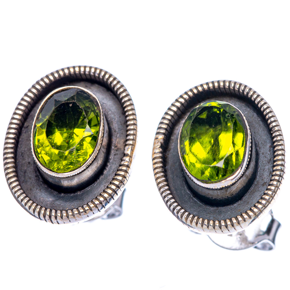 Peridot Dainty Earrings 1/2" (925 Sterling Silver) E2006