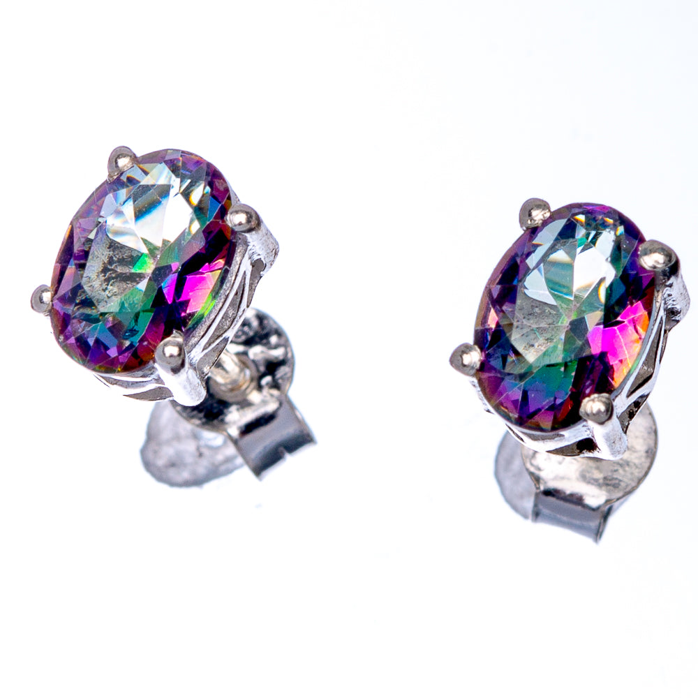 Mystic Topaz Dainty Earrings 1/4" (925 Sterling Silver) E433131