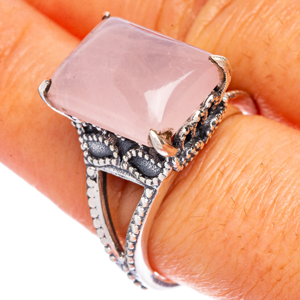 Rose Quartz Ring Size 9 (925 Sterling Silver) R147182