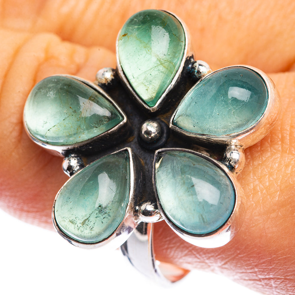 Blue Fluorite Ring Size 10.75 (925 Sterling Silver) R142374