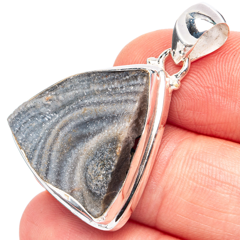 Desert Rose Druzy Pendant 1 3/8" (925 Sterling Silver) P45207