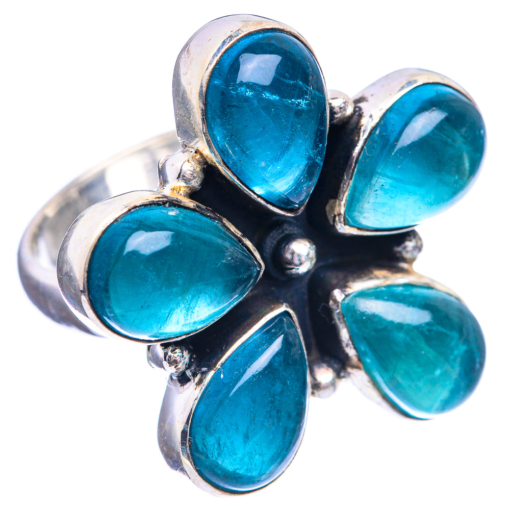 Blue Fluorite Ring Size 6 (925 Sterling Silver) R143073