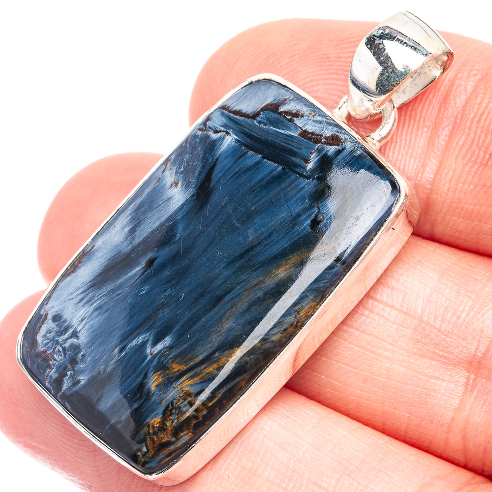 Pietersite Pendant 1 5/8" (925 Sterling Silver) P39243