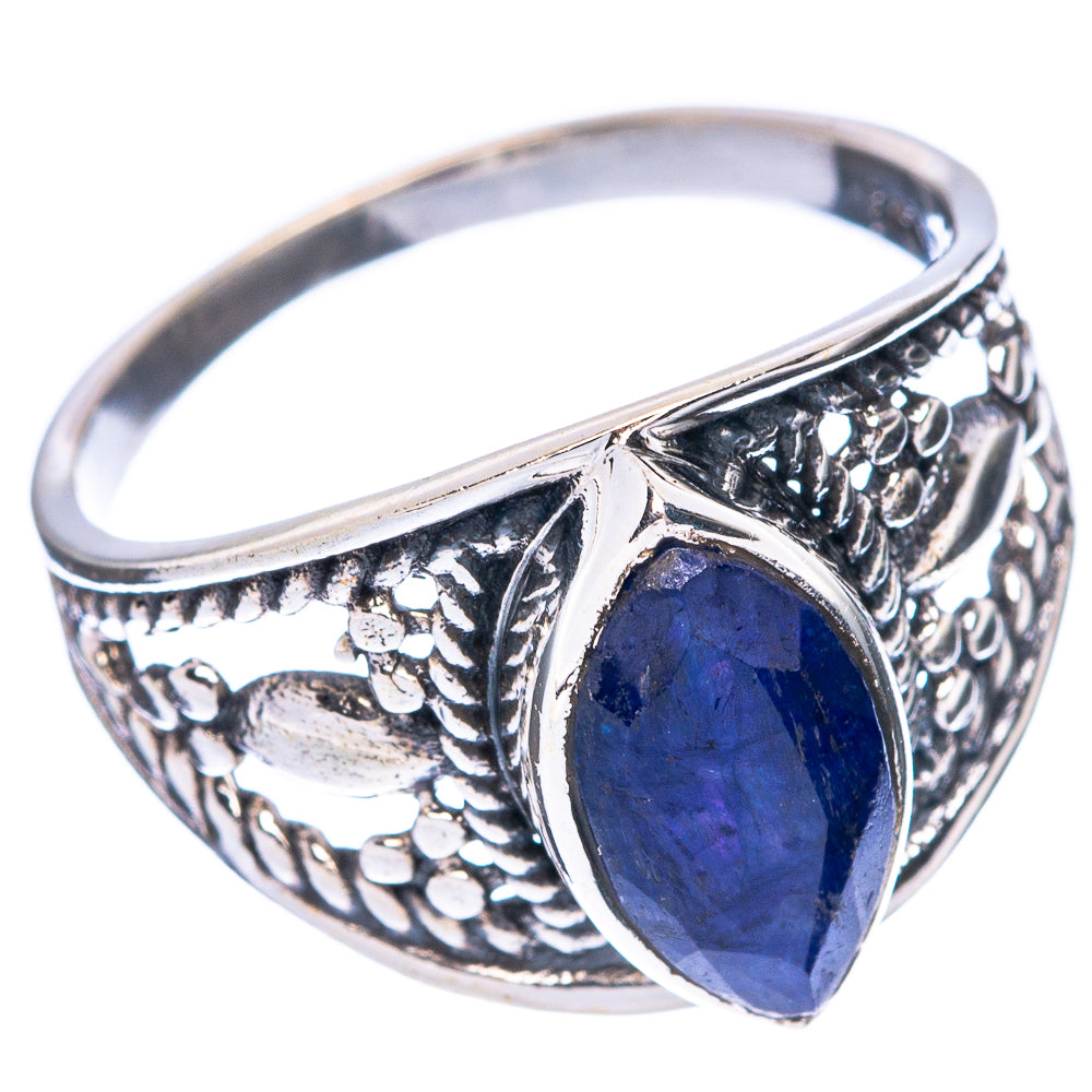 Lapis Lazuli Dainty Ring Size 7.5 (925 Sterling Silver) R5961