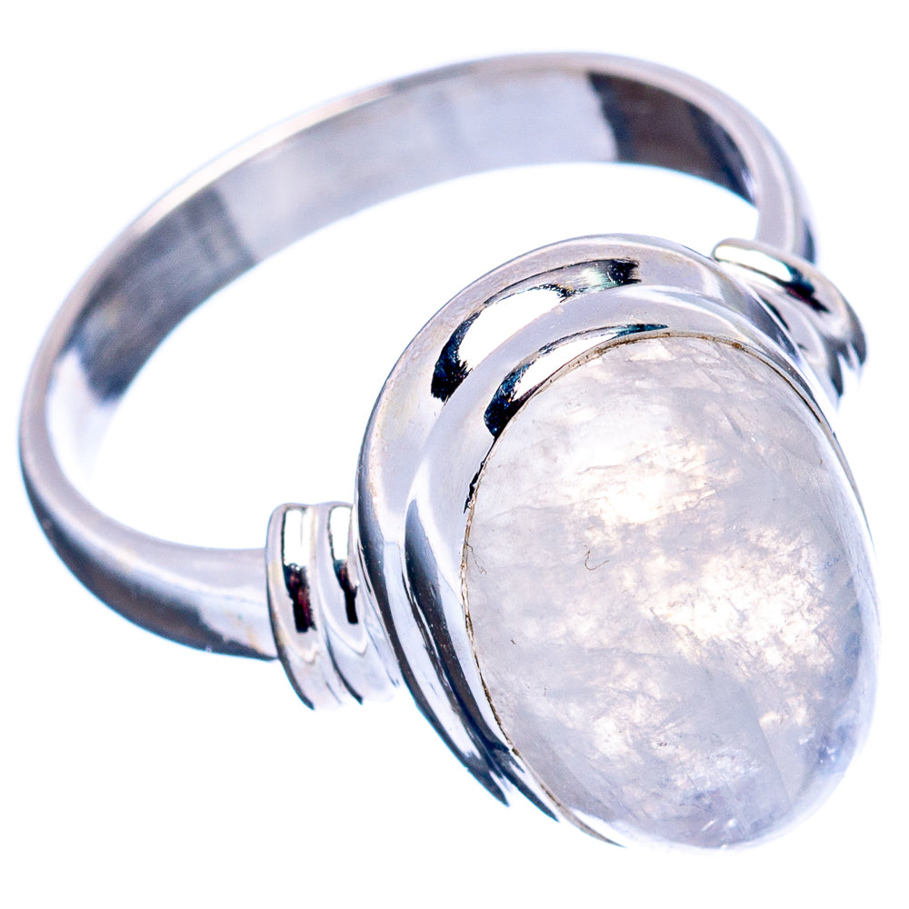Rainbow Moonstone Ring Size 6.75 (.925 Sterling Silver)