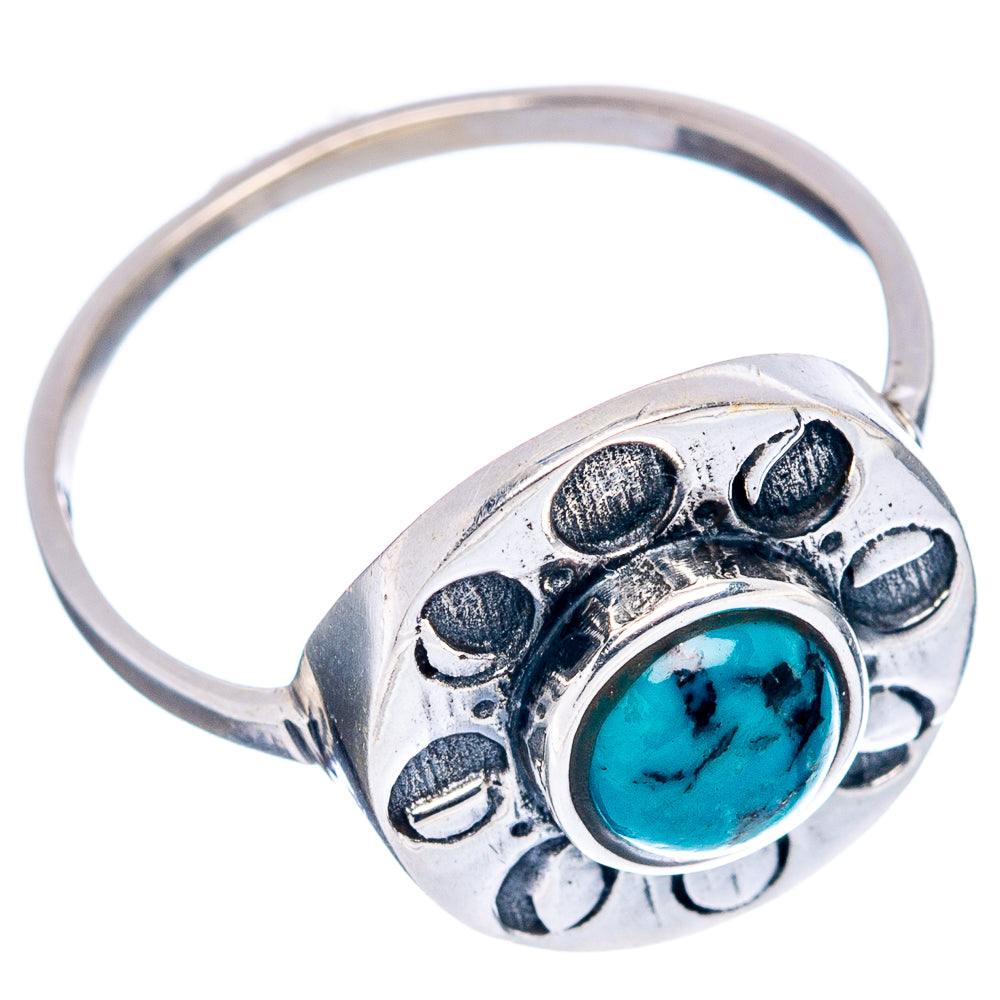 Turquoise Dainty Ring Size 8 (.925 Sterling Silver)
