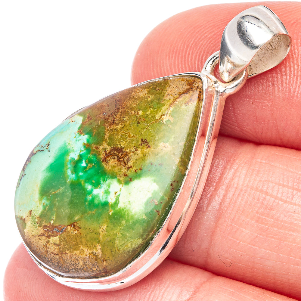 Variscite Pendant 1 3/8" (925 Sterling Silver) P44582