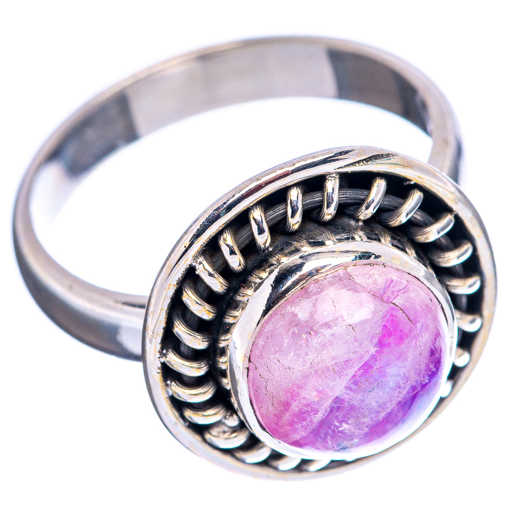 Pink Moonstone Ring Size 6 (.925 Sterling Silver)