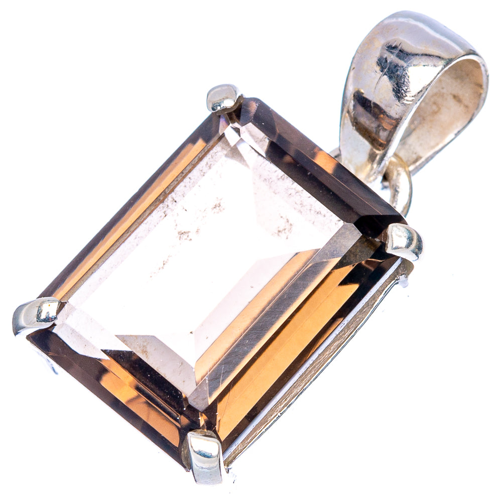 Smoky Quartz Pendant 1" (925 Sterling Silver) P42022