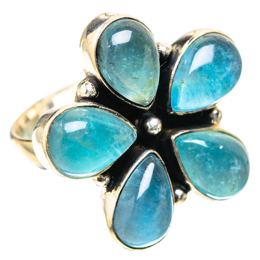 Natural Aquamarine Ring Size 7.25 (925 Sterling Silver) RING138567