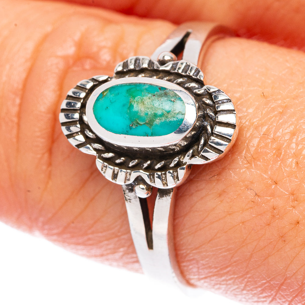 Rare Arizona Turquoise Ring Size 8.75 (925 Sterling Silver) R3249