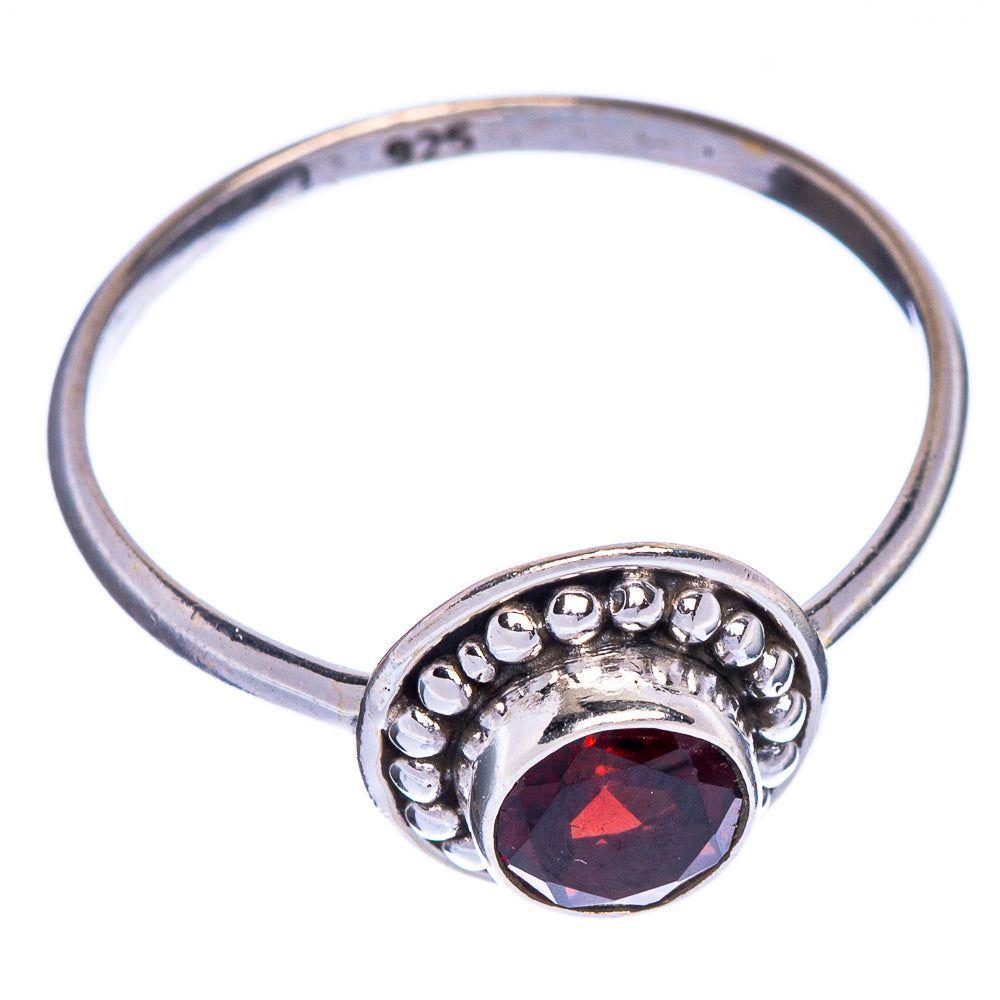 Garnet Dainty Ring Size 9 (925 Sterling Silver) R147282