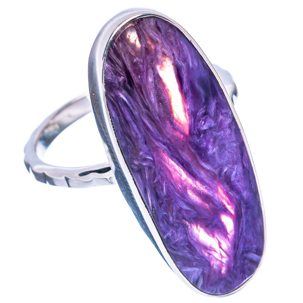 Premium Charoite Ring Size 7 (925 Sterling Silver) R2616