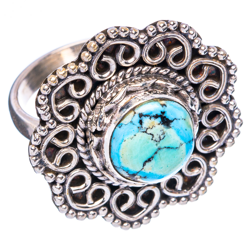 Golden Hills Turquoise Ring Size 6 (925 Sterling Silver) R4957