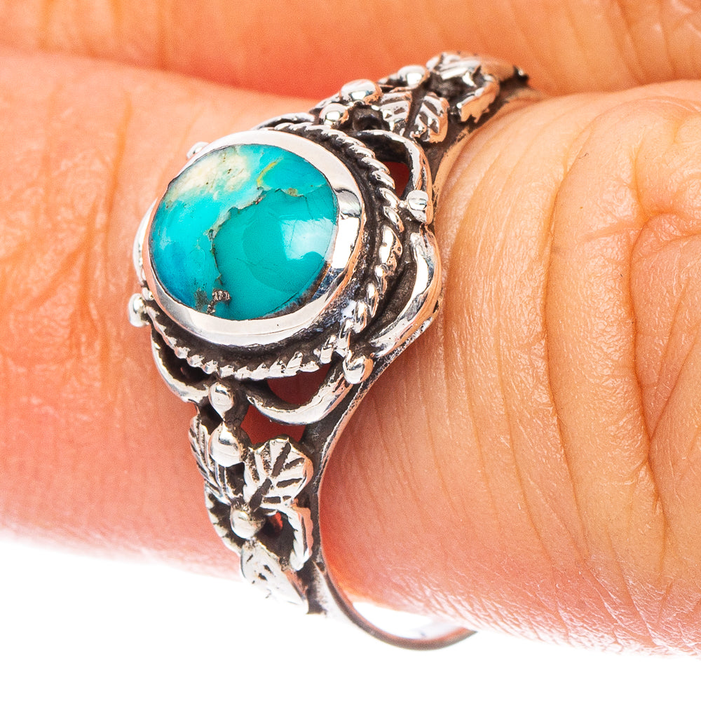 Rare Arizona Turquoise Ring Size 6.75 (925 Sterling Silver) R7280