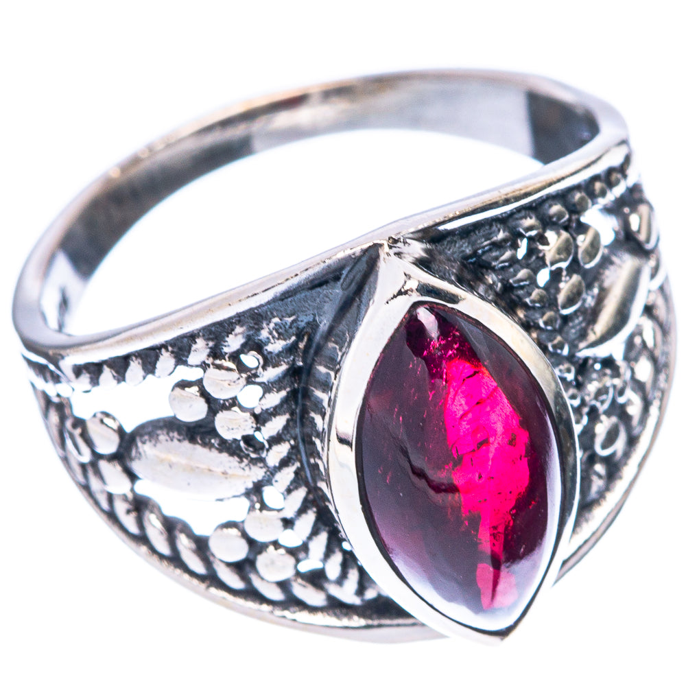 Garnet Dainty Ring Size 6.5 (925 Sterling Silver) R5953