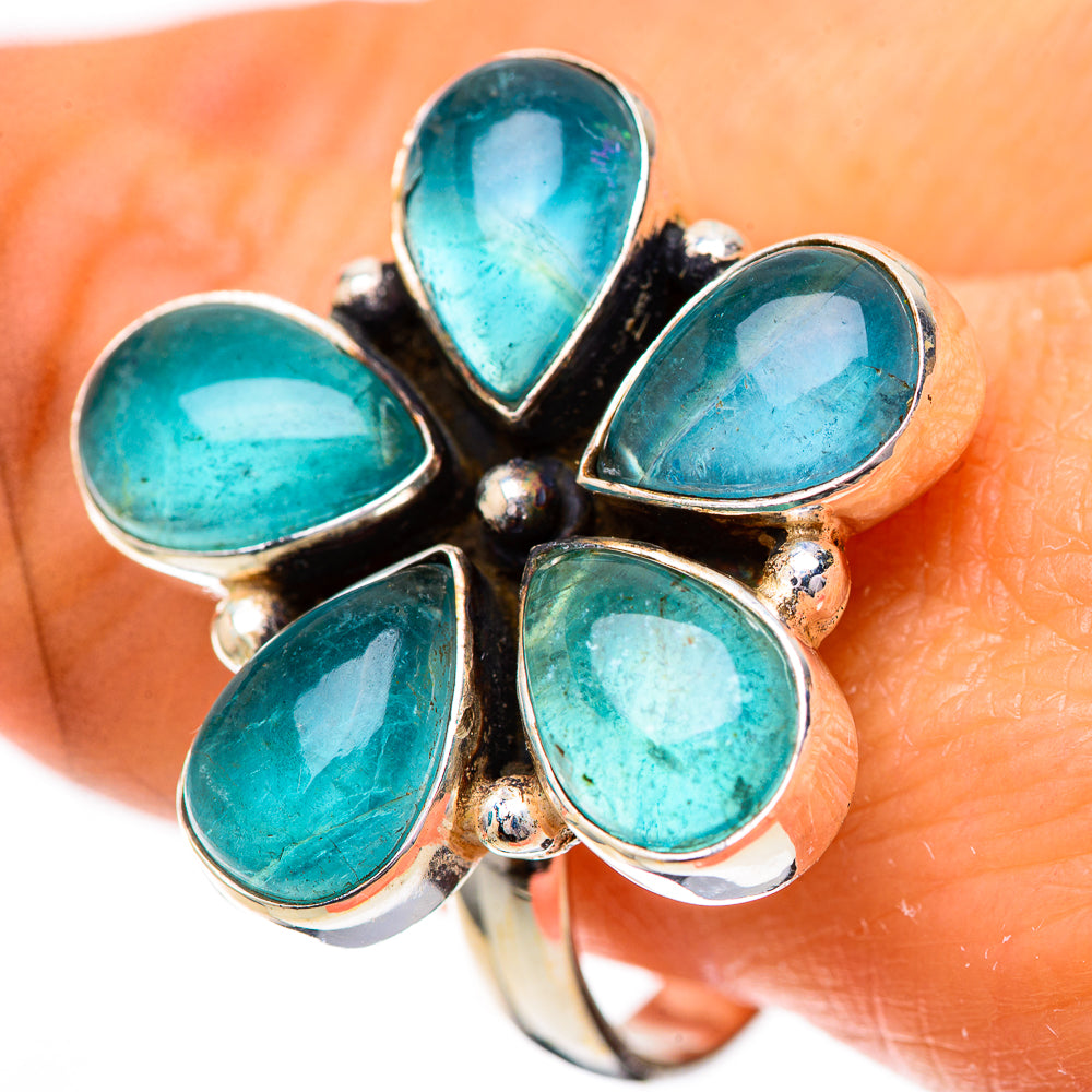 Large Blue Fluorite Ring Size 11 (925 Sterling Silver) RING139834