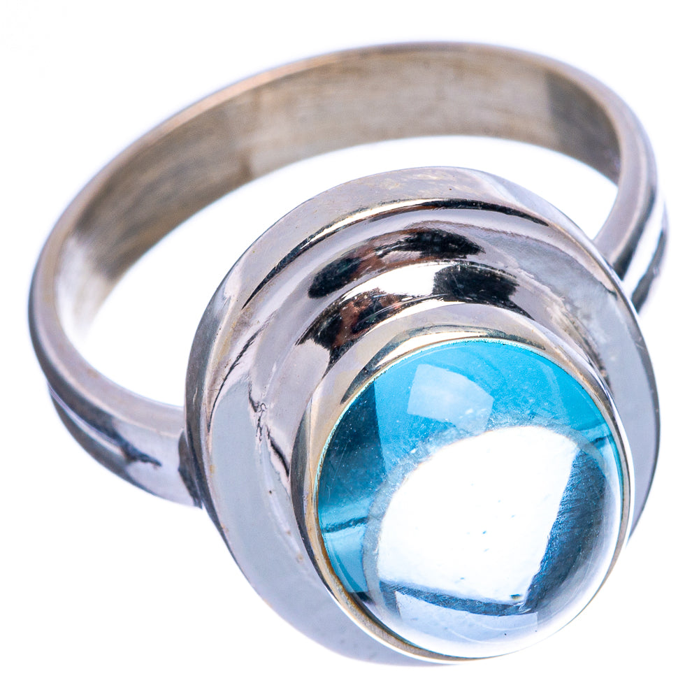 Aqua Chalcedony Ring Size 8 (925 Sterling Silver) R145917