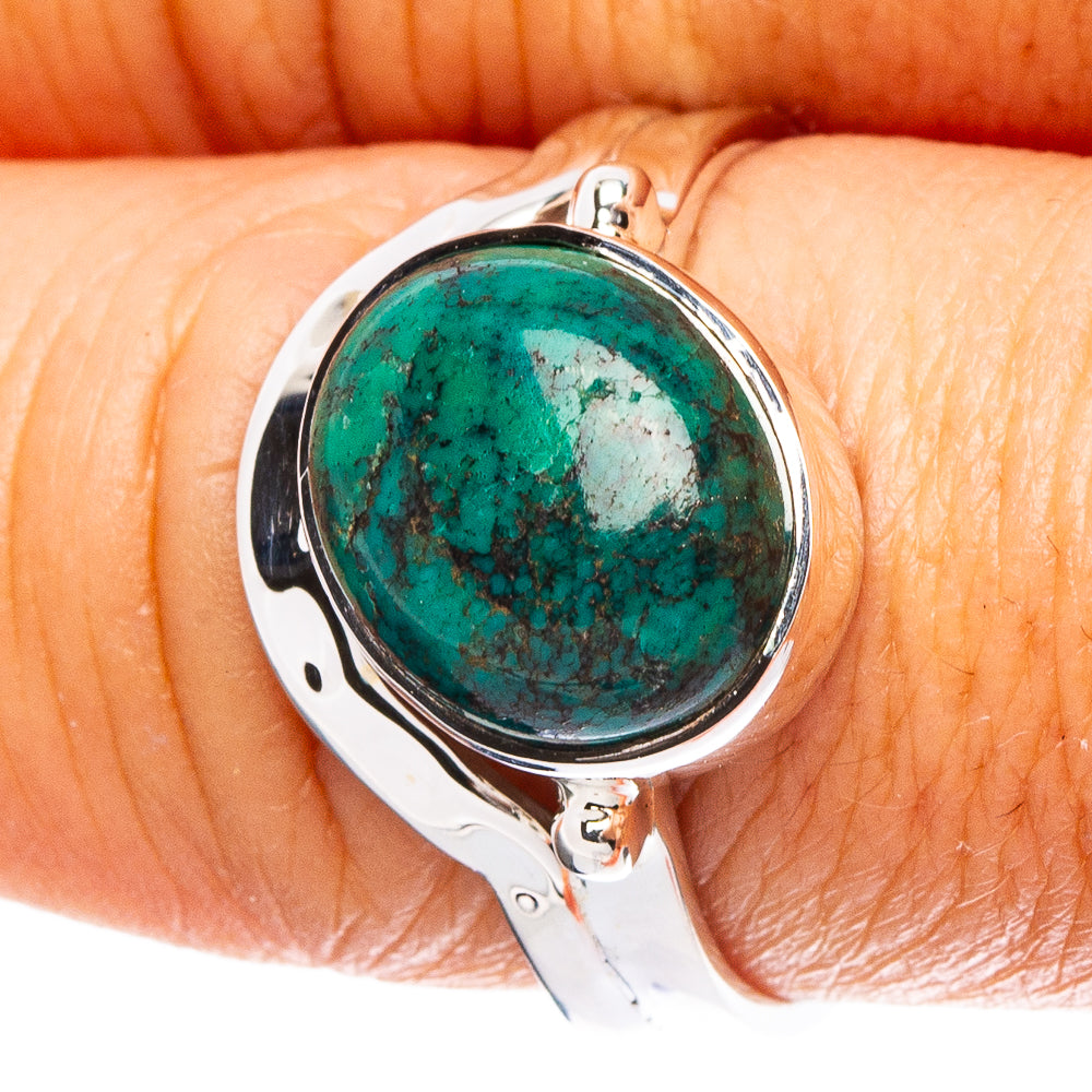 Arizona Turquoise 925 Sterling Silver Premium Ring Size 8.75 (925 Sterling Silver) R6504