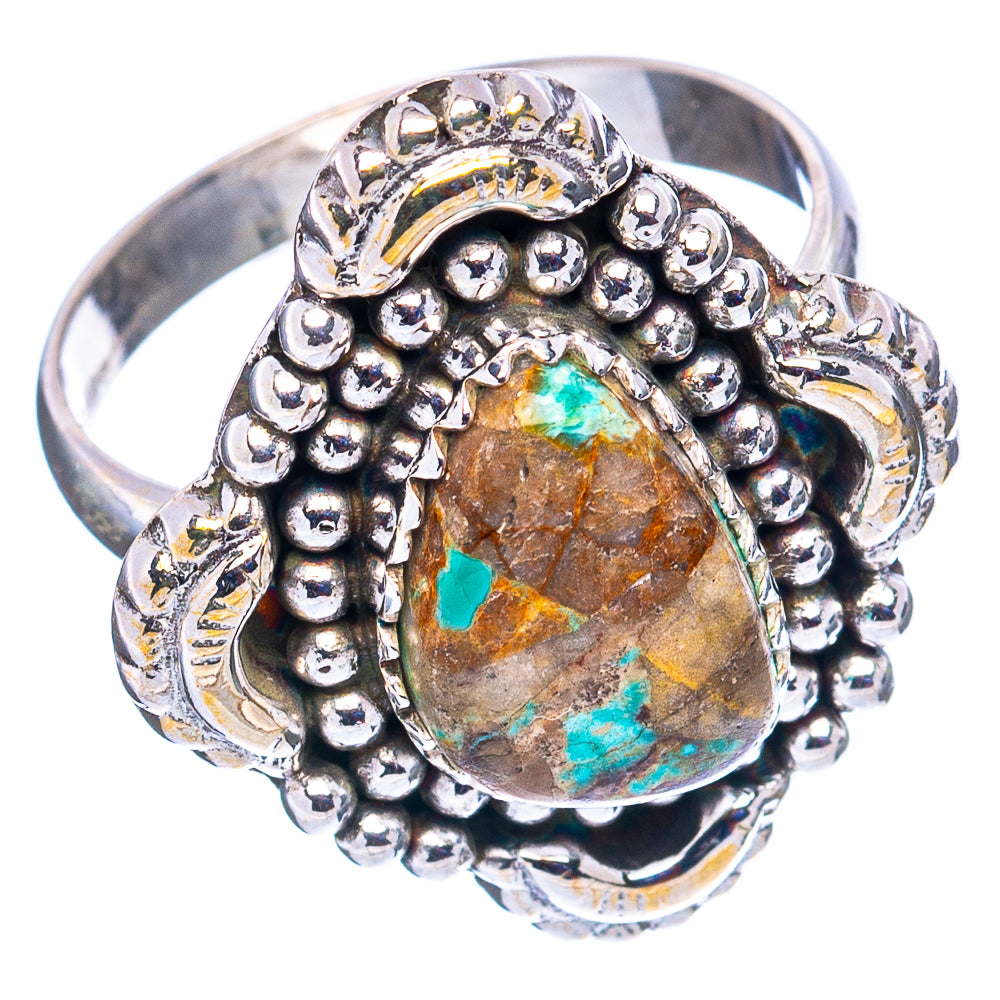 Rare Sonora Mountain Turquoise Ring Size 8 (.925 Sterling Silver)
