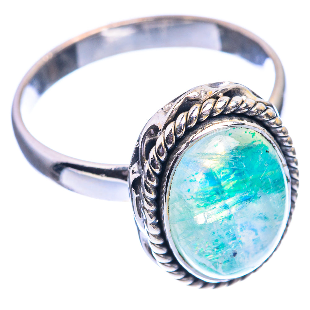 Green Moonstone Ring Size 9.75 (925 Sterling Silver) R142283