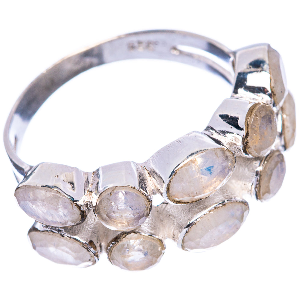 Rainbow Moonstone 925 Sterling Silver Ring Size 7.75 (925 Sterling Silver) R5444