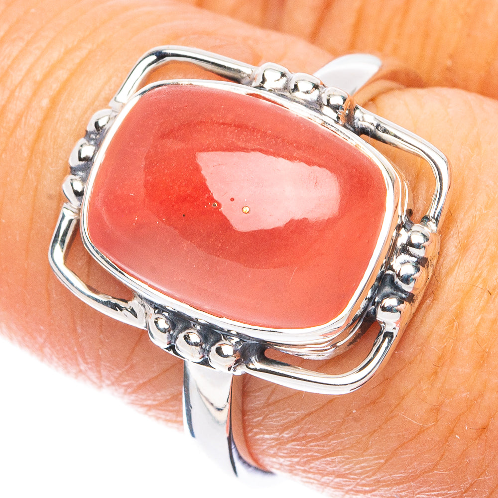 Premium Rhodochrosite Ring Size 7.75 (925 Sterling Silver) RING7732