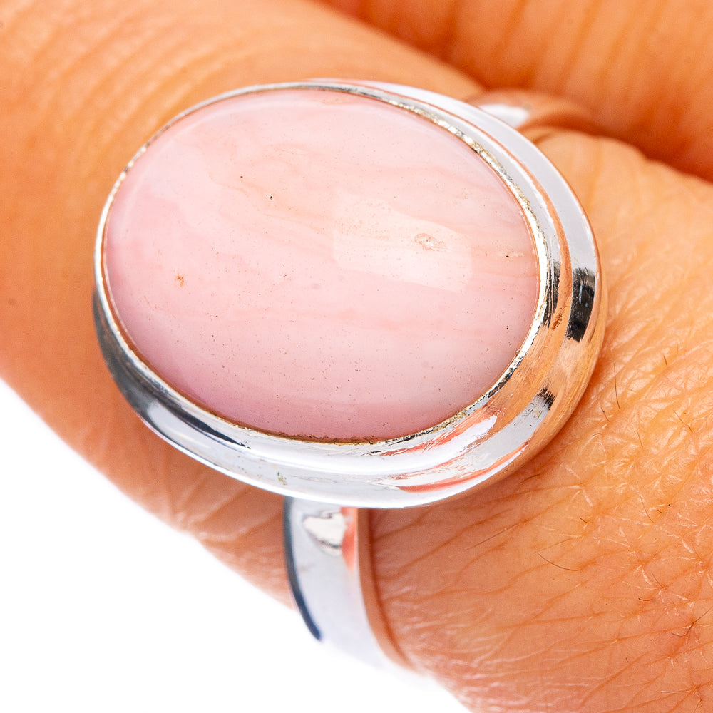 Pink Opal Ring Size 7.75 (925 Sterling Silver) R146189